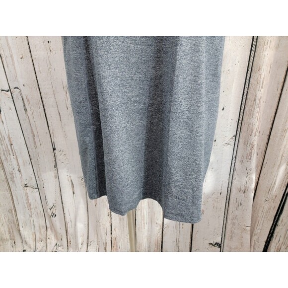 J.Jill Fit M Marled V-Neck Dress Short Sleeve Shift Knit Active Pockets EUC - Picture 4 of 11